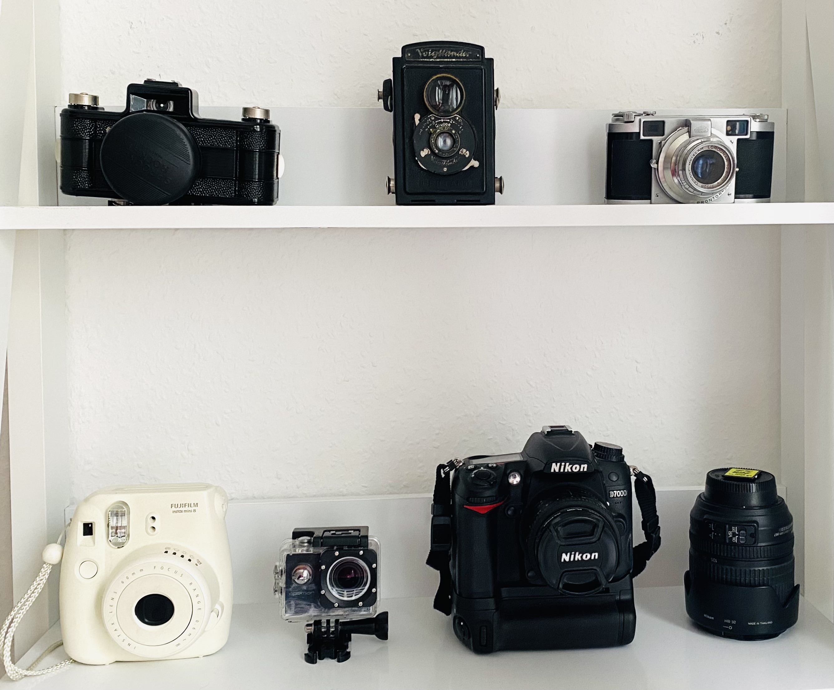 camera shelves